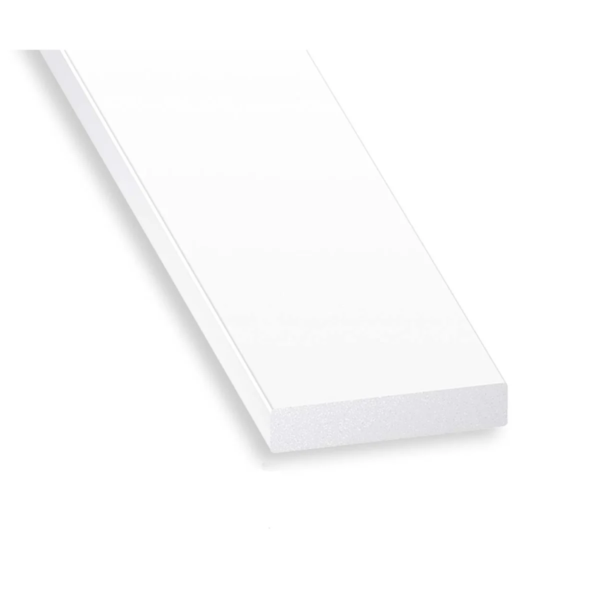 Plat Profiel Pvc Wit 40x3mm 2 m