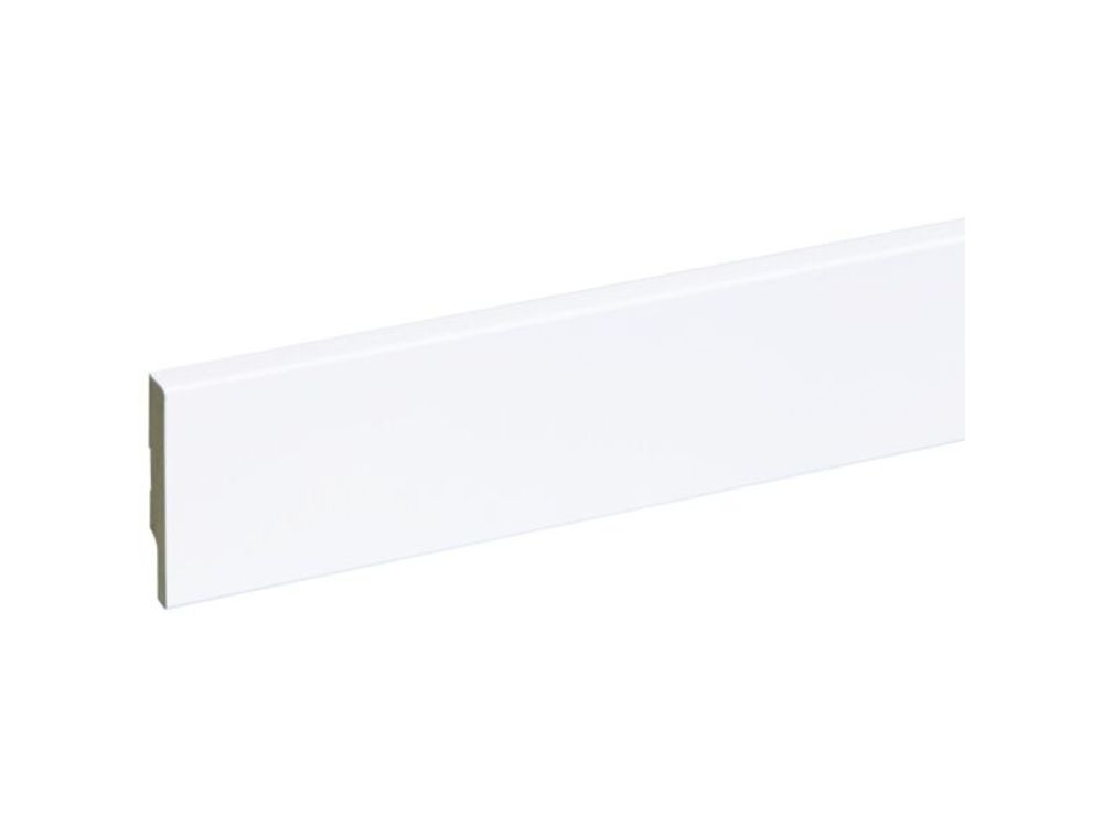 Plint Mdf Gegr. Wit 119x12mm 244 cm