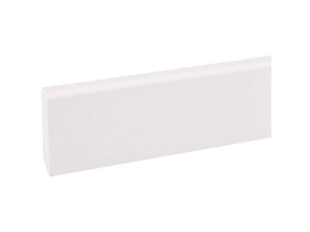 Plint Mdf Gegrond 55x12mm Wit 244 cm