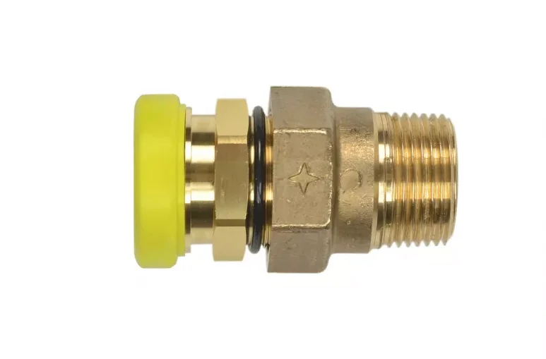Plt-Overgangskoppeling Messing Dn20 X 3/4" m Gas Sanutal Flexikit Plt Clap