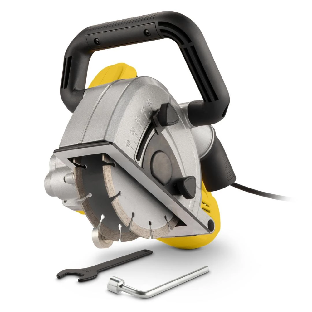Powerplus Powx0640 Wall Chaser / Slot Cutter 1700w, 2× Ø150 mm, Soft Start, Tool Case, 2 Diamond Blades and Vacuum Adapter