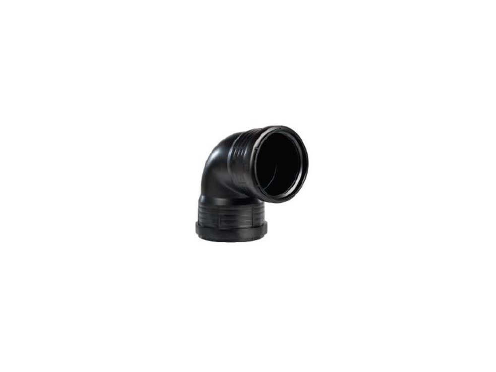 Pp Zwart Bocht 75 mm 90° Ff