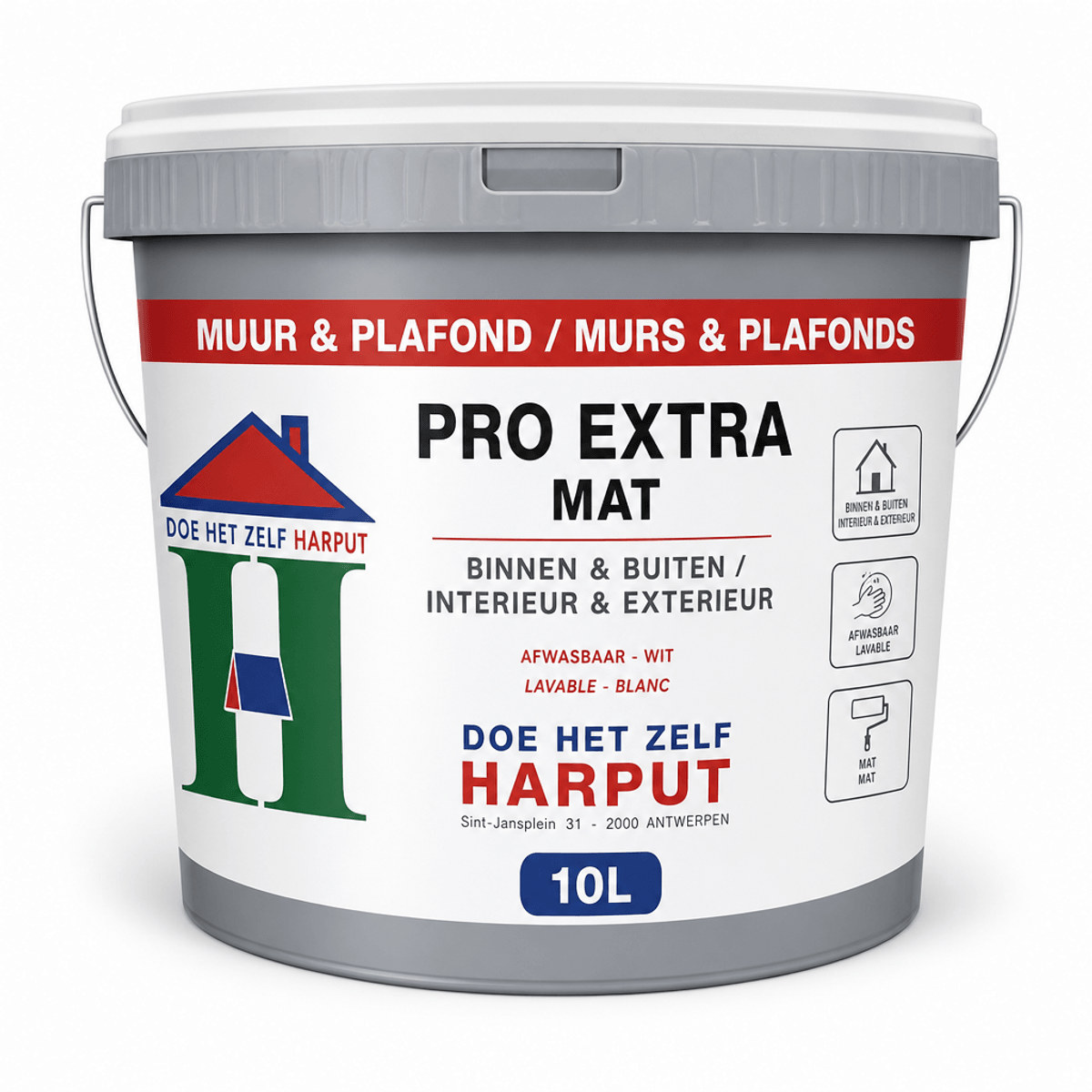 Pro Extra Mat Wit 10 l