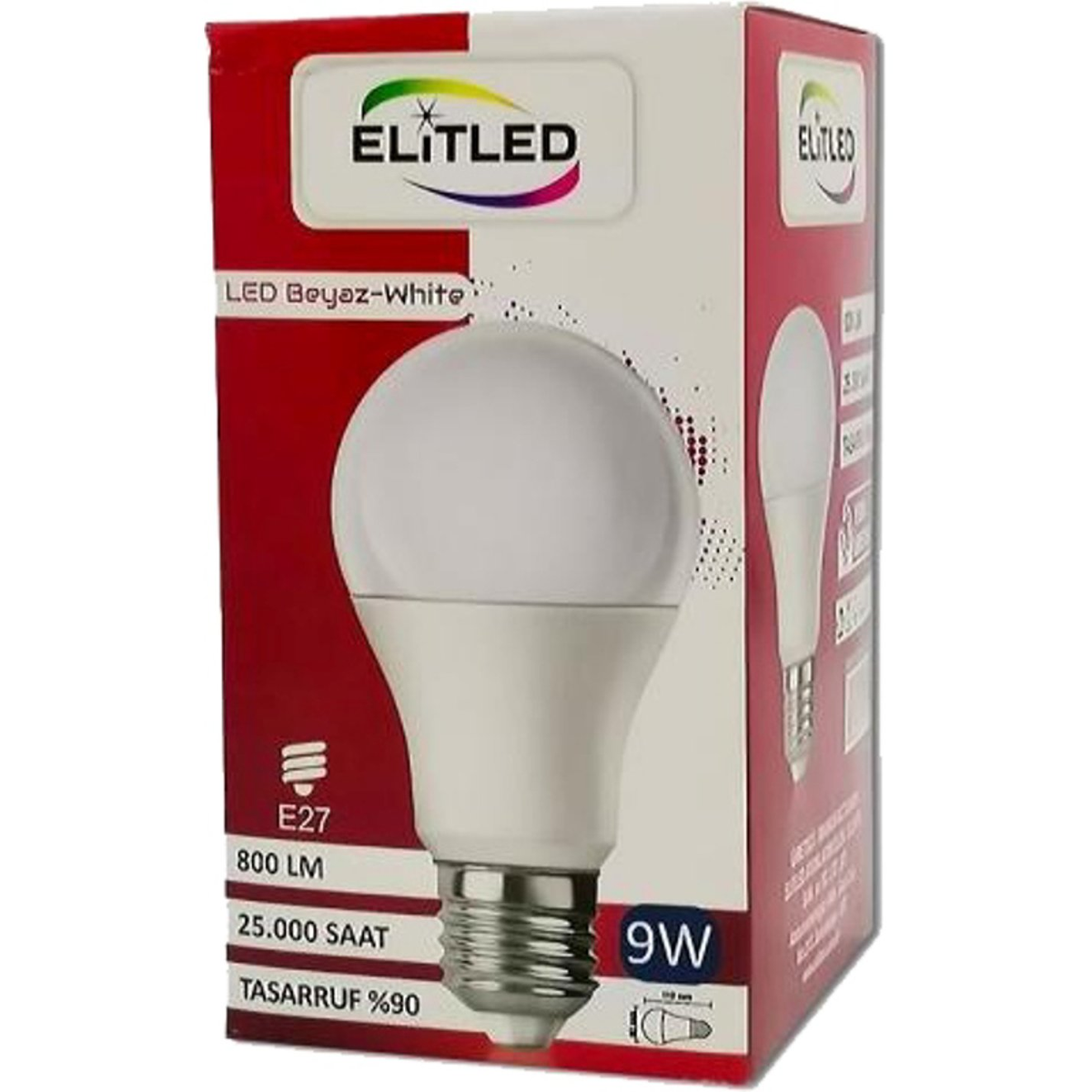 Ampoule Led E27 9w 6500k Blanc Froid