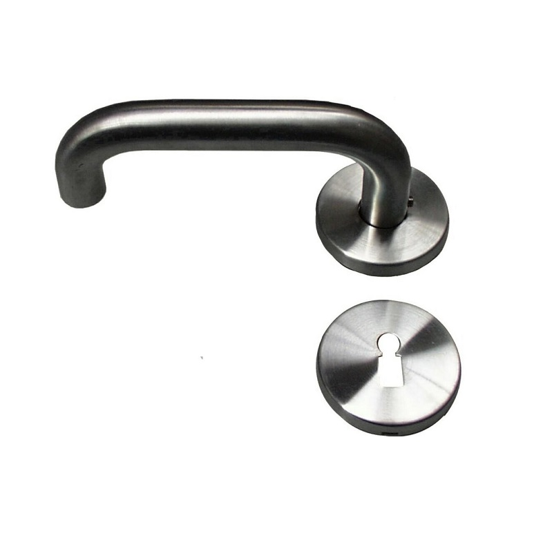 Litto U-Model Stainless Steel Door Handle Set 19 mm with Escutcheons