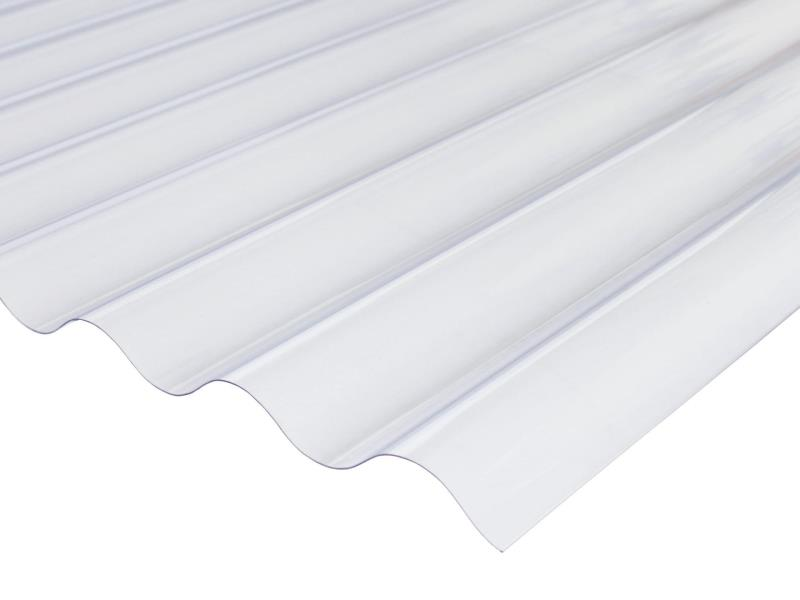 Pvc Ironwaive Clear 76/18 1830x1150mm
