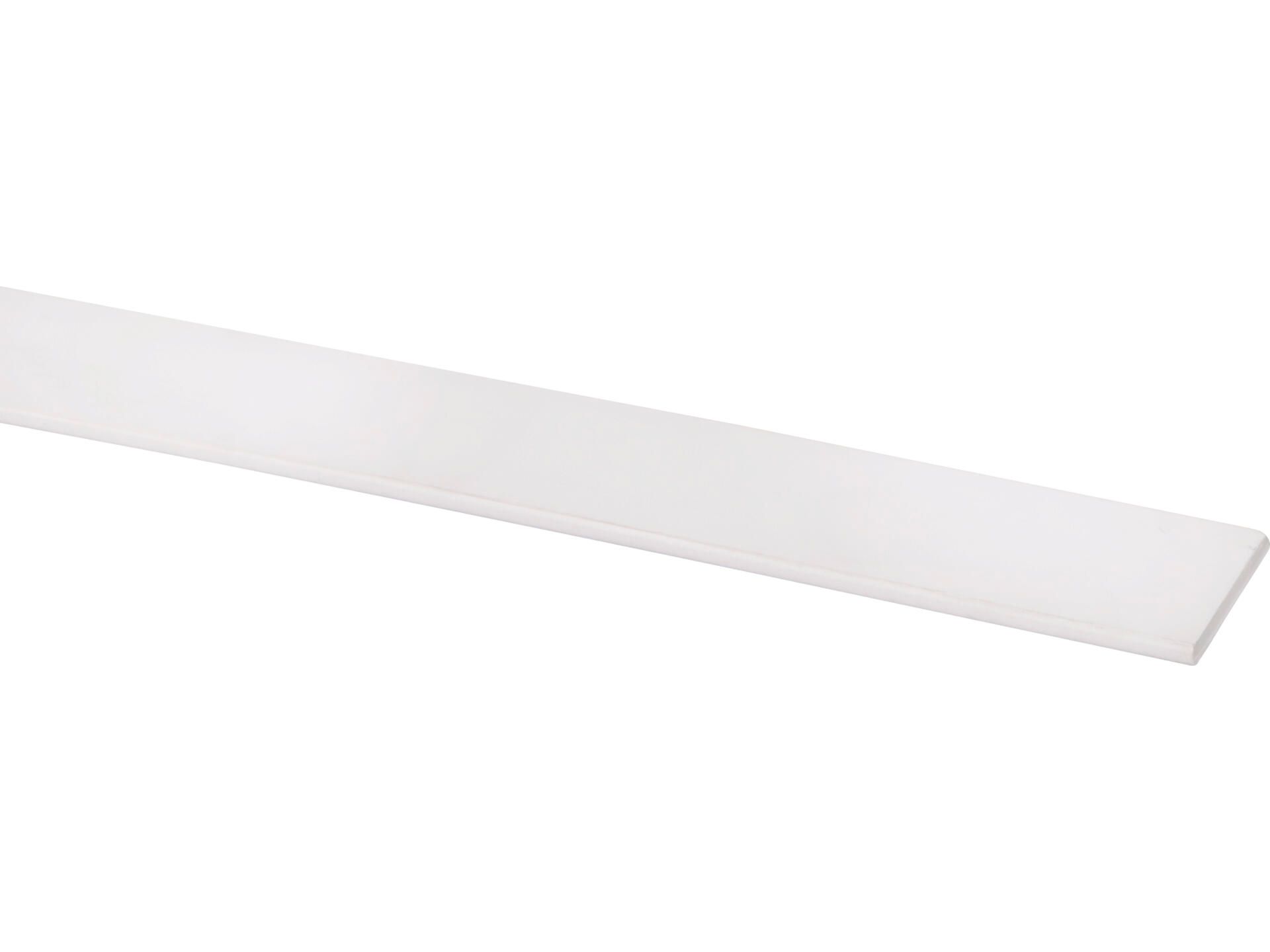 Pvc Platstaf 20 mm Wit