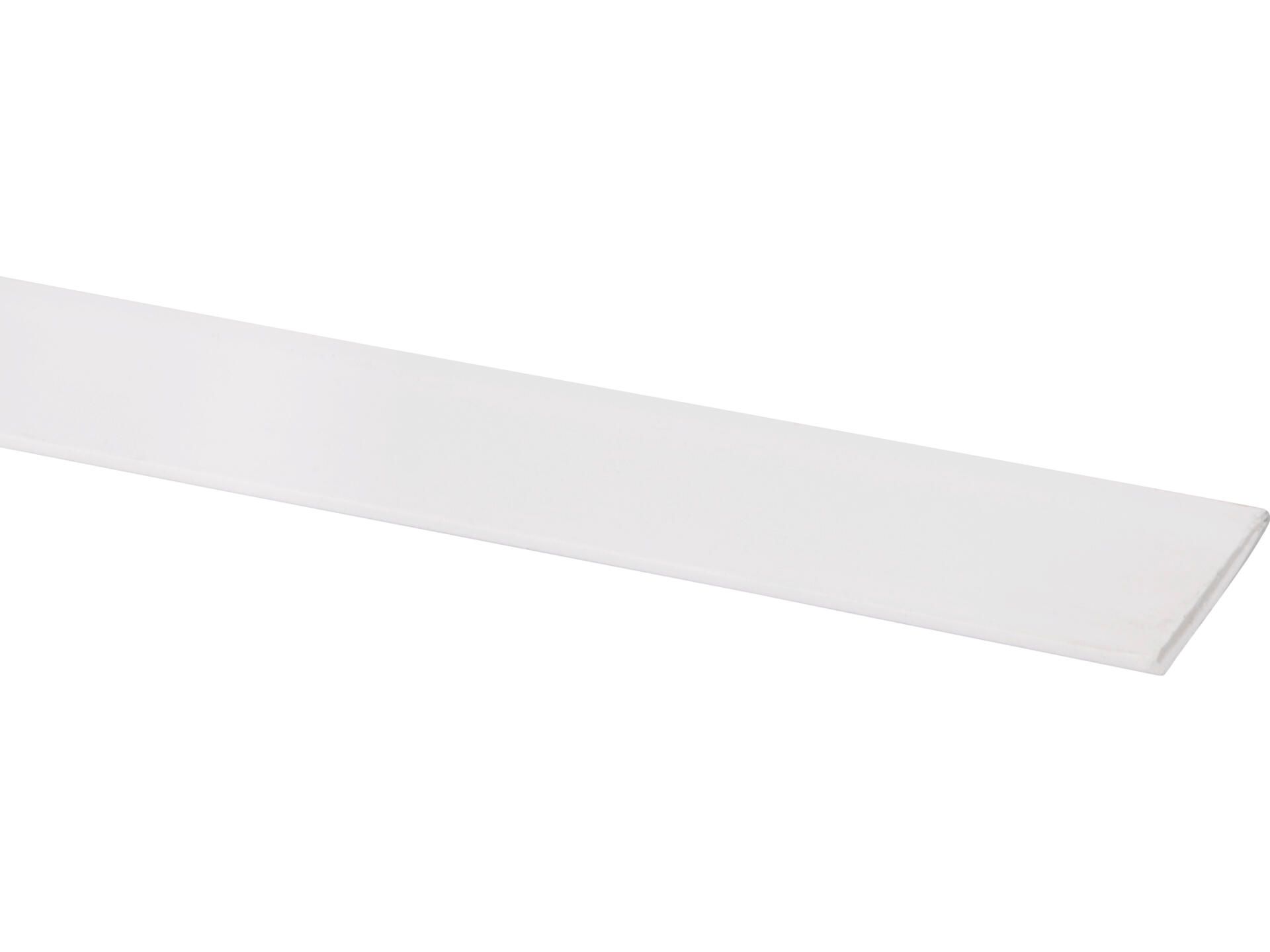 Pvc Platstaf 30 mm Wit