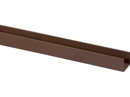 Pvc U-Profiel 18 mm Bruin