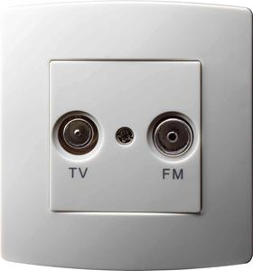 Radio/tv Antenne Stopcontact Ral9016