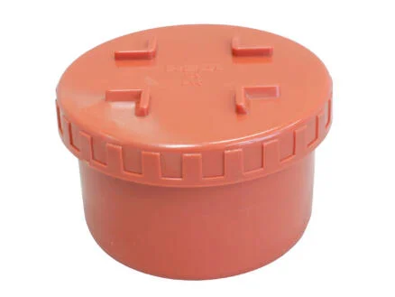 Rioolstop+schroefdeksel 125 mm Rb