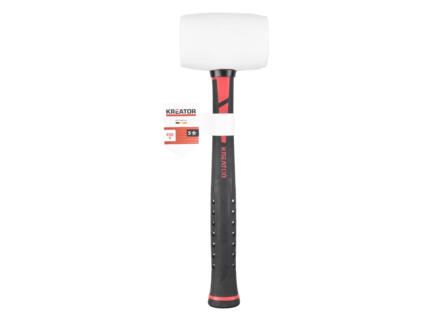 Rubberen Hamer 450 g - Fiber - Wit