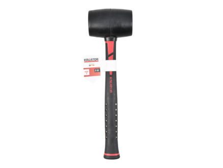 Rubberen Hamer 450 g - Fiber - Zwart