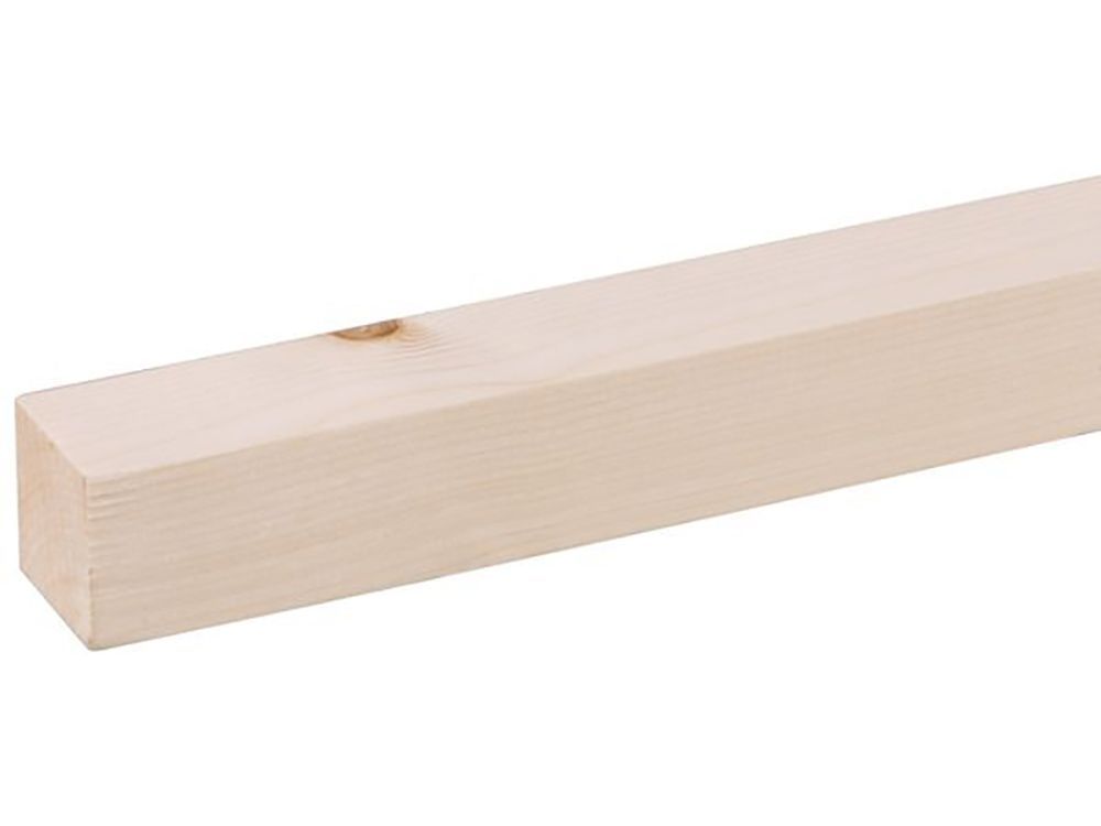 Ruwe Lat Vuren 46x46mm 210 cm