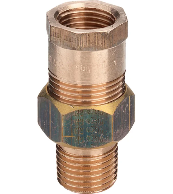 Draad-3-Delige Koppeling Mf Brons Conisch Dichtend 3/4" Viega 3341