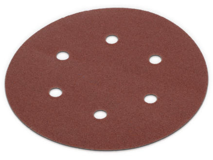 Schuurpapier Rond Ø 150 mm - K80 - 5 St.