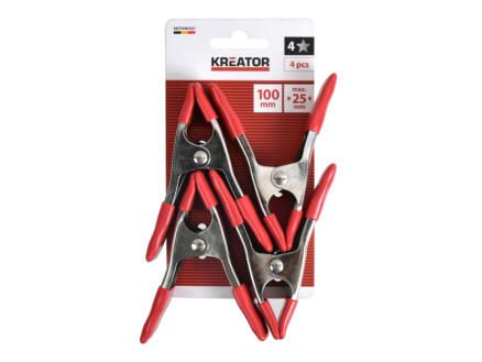 Set Veerklemmen Metaal 100 mm - 4 St.