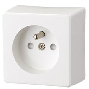 Single Socket Indoor - Cream