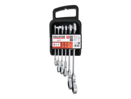 Sleutelset 8-19 mm Flexibel Steek-Ratelsleutel - 6