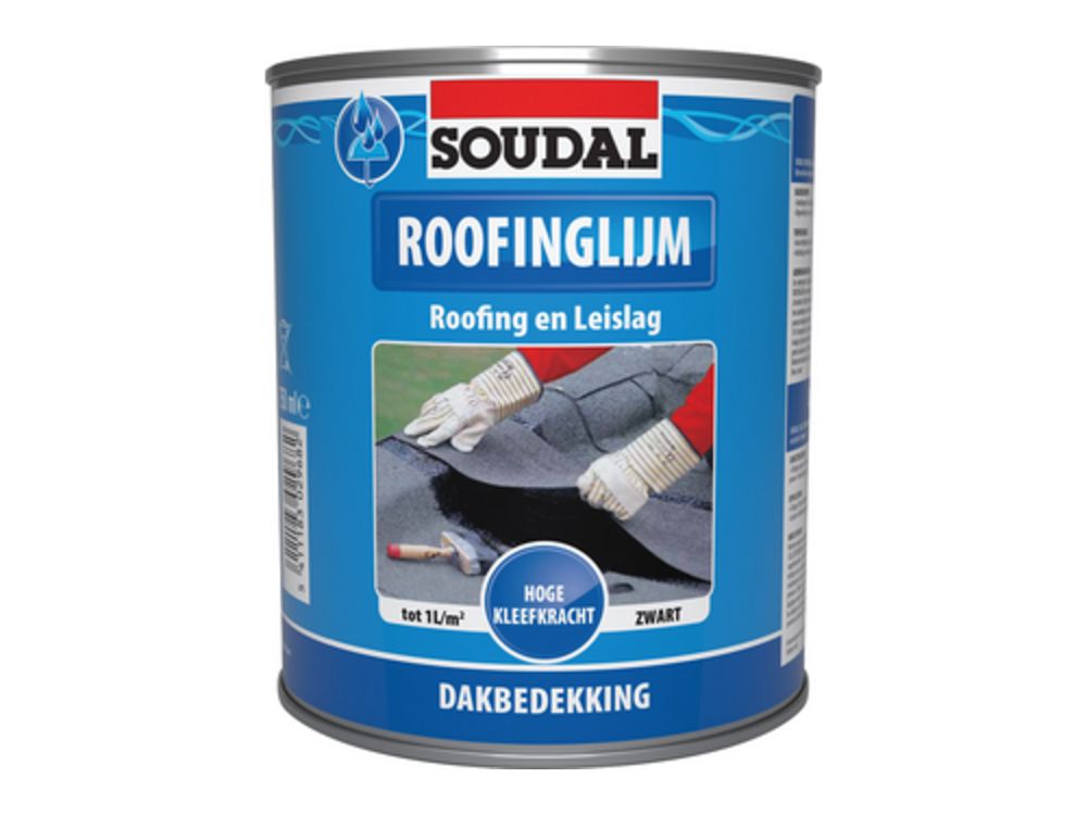 Soudal Roofing Lijm Zwart 4 l