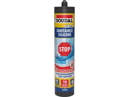 Soudal Sanitairy Silicone Stop Wit