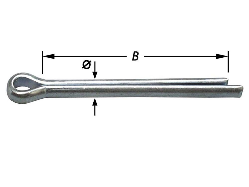 Splitpennen, Verzinkt 3,2 X 32 mm
