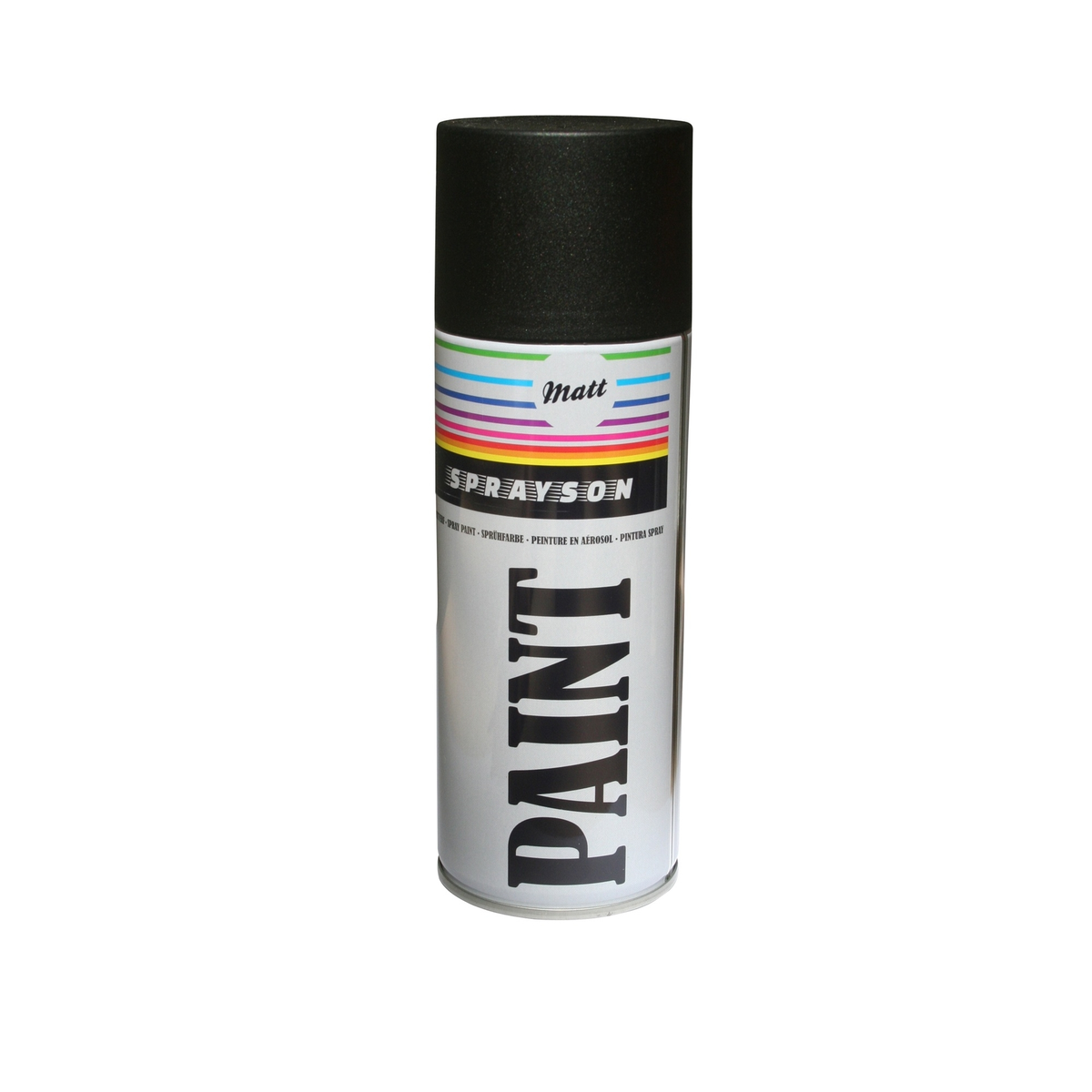 Sprayson Bombe Peinture Noir Mat Ral 9005 400 ml