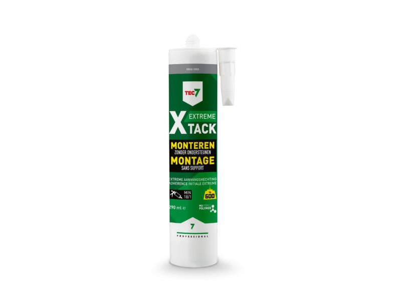 Tec7 X-Tack Mounting Adhesive 290 ml Grey