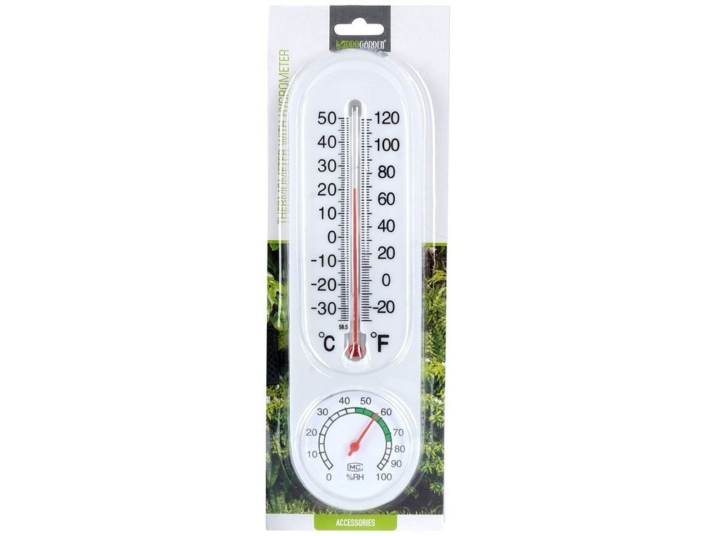 Thermometer met Hygrometer 22 cm
