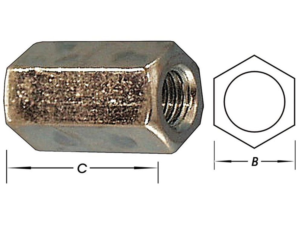 Verbindingsmoeren, Verzinkt M5 X 15 mm