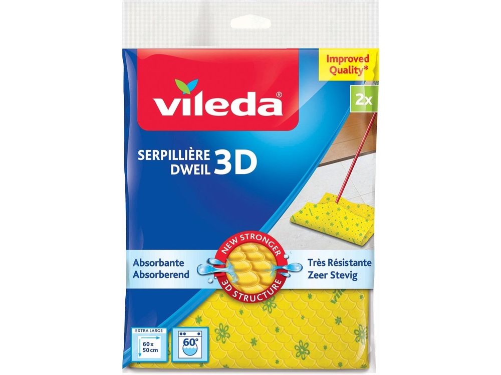 Vileda Gele Dweil +30% Mf 2st