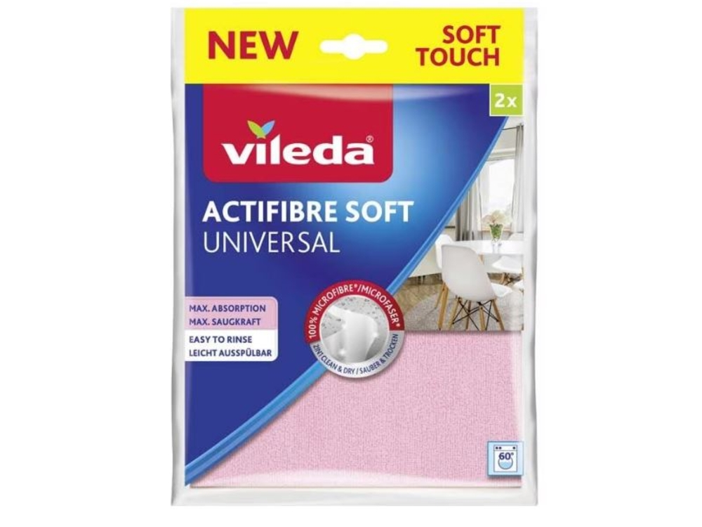 Vileda Reinigingsdoek Actifibre Soft 2st