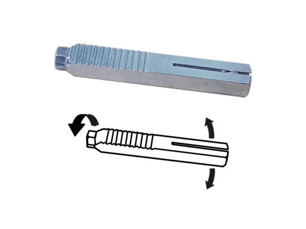 Wisselstift voor Deurkruk, Verzinkt 8x65mm