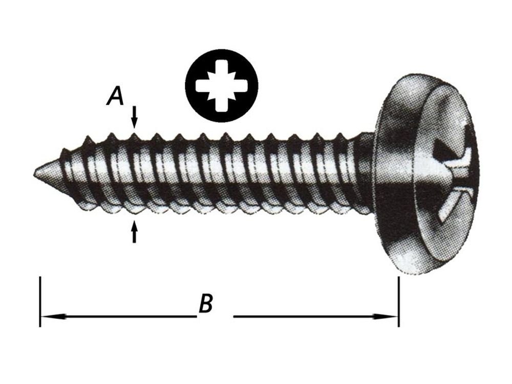 Zelftappende Schroeven Cil.kop 3,9 X 25 mm